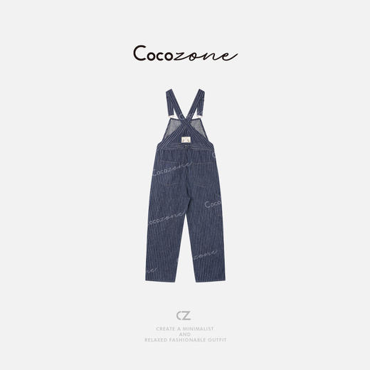 COCO ZONE 刘一一 “航海背带裤”100棉显瘦牛仔背带裤CD1A0671 商品图4