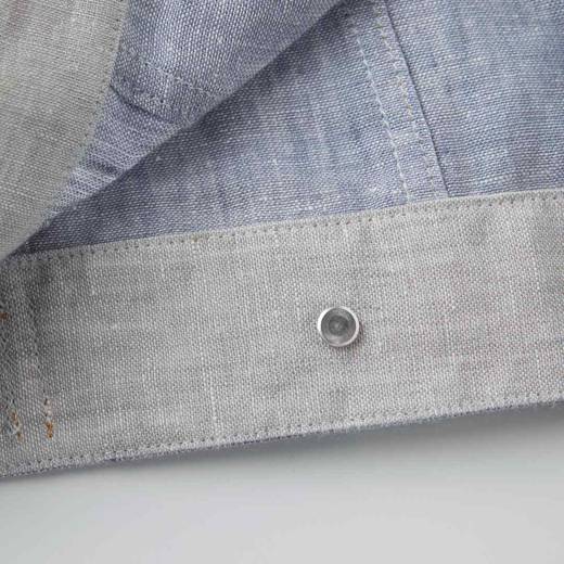 ROMI STUDIO“质感亚麻” 100%色织亚麻撞色短款夹克外套RWCSWY1986 商品图4