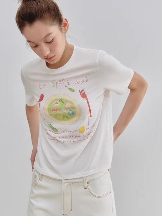 Evistub/E-5XDX792/美食印花短袖 商品图0