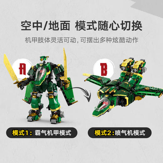 乐高积木L71845幻影忍者系列劳埃德的变形机甲 商品图4