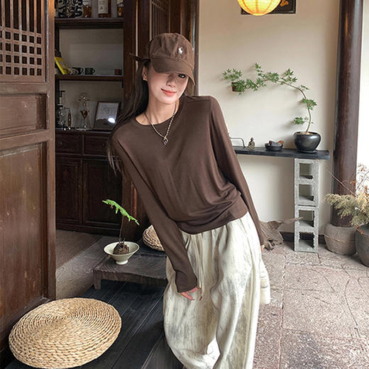 【软糯纸片人】baozro天丝羊毛秋季打底衫WJ-9936 商品图2