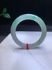 620253，55冰飘绿圆条手镯，条形好 ，整体都润润的，大半圈带绿底色 商品缩略图3