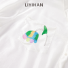 LIYIHAN清月鹊 2025夏季通勤宽松桑蚕丝长袖衬衫印花外套高级感 商品缩略图2