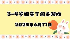2025.6.17 3-4岁组亲子闯关游戏