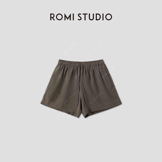 ROMI STUDIO“质感亚麻”100%亚麻轻柔自然褶皱休闲短裤 RWCRXM3519 商品图0