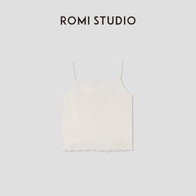 ROMI STUDIO 亚麻莱赛尔混纺轻薄凉感蕾丝绣花吊带背心RWCSST2867