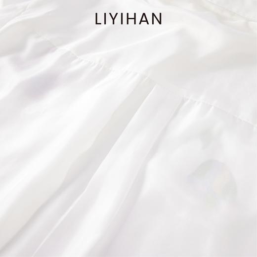LIYIHAN清月鹊 2025夏季通勤宽松桑蚕丝长袖衬衫印花外套高级感 商品图4