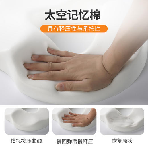 【记忆棉痔疮垫办公室坐垫久坐不塌】夏透气椅子屁垫美臀尾椎座垫加厚 商品图2