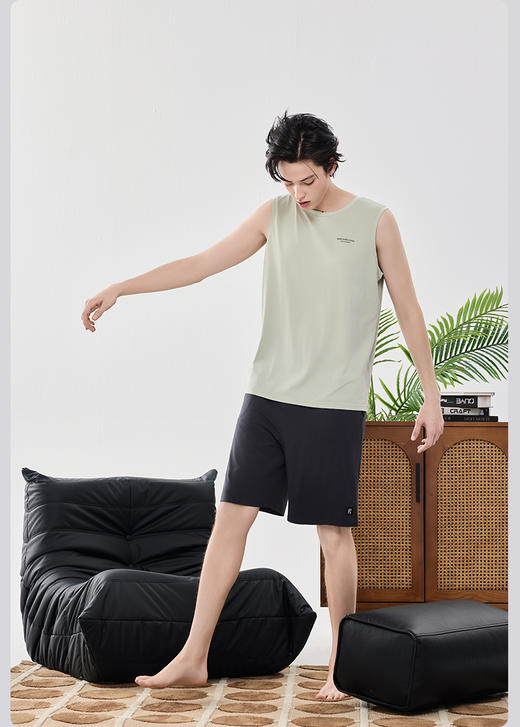 限时9折【兰精莫代尔背心】A类 深睡凉感睡衣 爽滑轻薄不闷热 天然洁净健康呵护肌肤BXM962B-CC 商品图7