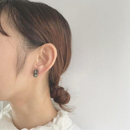 tamas 2色圆珠耳钉/耳夹 商品图2