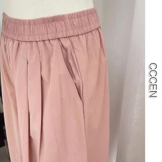 7.7清货，能接受不退拍 NO退 55229宽松版九分休闲直筒水洗棉哈伦显瘦阔腿香蕉裤-喜出 商品图5