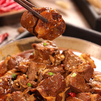 西鲜记宁夏盐池滩羊原切满肉羊蝎子净重1斤 180天羔羊清真羊脊骨羊肉 商品图2