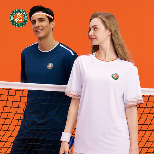 罗兰加洛斯速干短袖男女情侣T恤网球运动夏季新款透气冰丝上衣 商品图1
