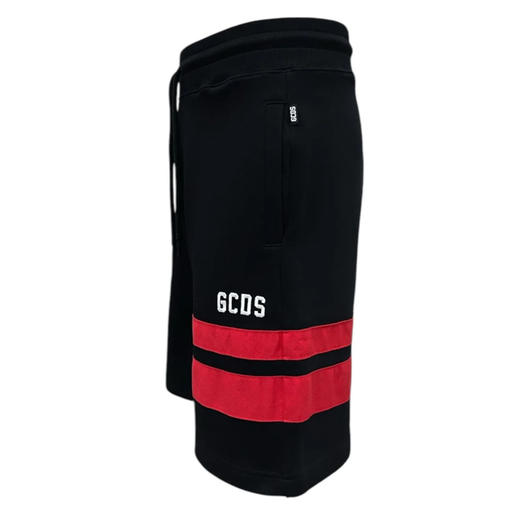 GCDS 男士棉质徽标刺绣休闲短裤 黑色 B1XM3101JI0 99 商品图1