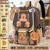 心选丨新款卡皮巴拉儿童书包男女轻便卡通水豚大容量双肩包 商品缩略图2