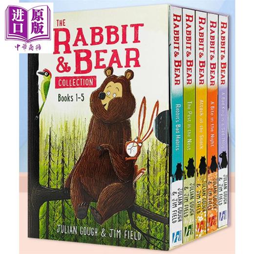 【中商原版】胖熊与瘦兔5册 Rabbit and Bear1-5 送音频 520~560L 兔子和熊英文原版 风趣幽默 桥梁故事 管理情绪 学会交往方法 商品图0