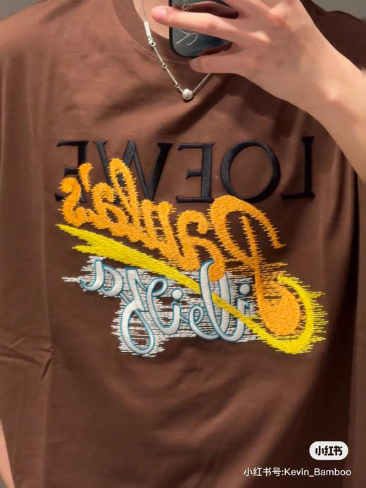 617-1 男女同款合作系列撞色刺绣tee 我穿S宽松合适 商品图13