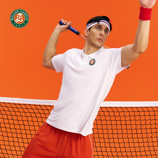 罗兰加洛斯速干短袖男polo网球运动夏季新款透气冰丝训练健身上衣 商品图1