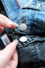 黑色蓝色都有啦！！屁兜儿皮牌+小标刺绣，工装风牛仔长裤C061758 商品缩略图10