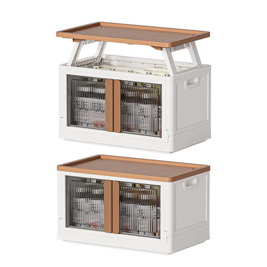 【箱桌收纳箱2合一】户外野营大容量折叠箱 家用车载杂物储物箱 塑料免安装露营收纳箱 商品图4