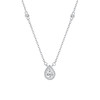 【涟漪之乐】S999纯银水滴锆石项链【YXS-A4302】 商品缩略图4