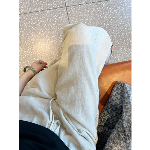 2506404    亚麻 棉 直筒休闲裤 商品图8