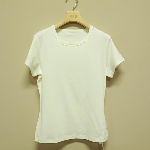 【抖音专属】圆领短袖T恤（258006-白色） 商品图0