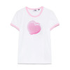 GCDS 女士字母徽标刺绣弹力棉质圆领短袖T恤 白色 B1MW2301JI9 10 商品缩略图0