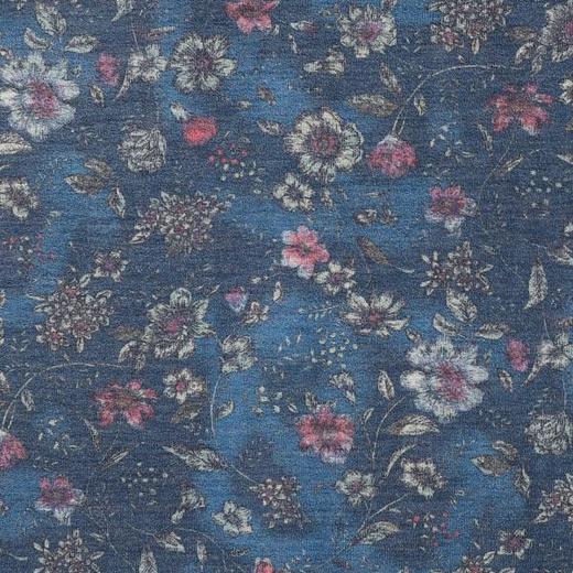 T3936夏季高级感新款男士满印彩色花卉设计短袖T恤复古时尚圆领上衣潮 商品图3