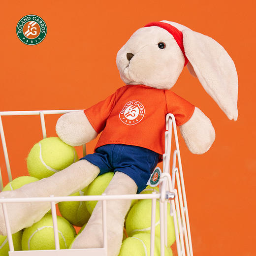 【官方进口】罗兰加洛斯法网吉祥物网球兔子公仔摆件毛绒玩具 商品图3