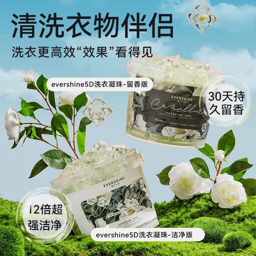 10g*70粒晴天大白5D洗衣凝珠山茶花 洁净版/留香版 植物精油调香 持久留香30天 商品图0