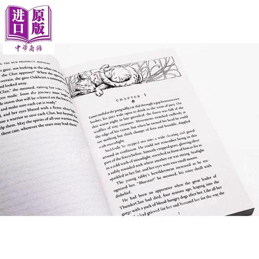 【中商原版】猫武士二部曲新预言6册 赠音频 810L~890L Warriors The New Prophecy Box 英文原版传奇的猫族 儿童文学桥梁章节书小说 商品图3