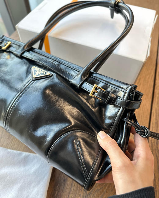 p家Bonnie系列大号小号牛皮单肩包 商品图9