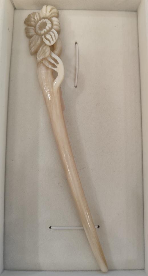 羊角雕刻发簪 商品图0