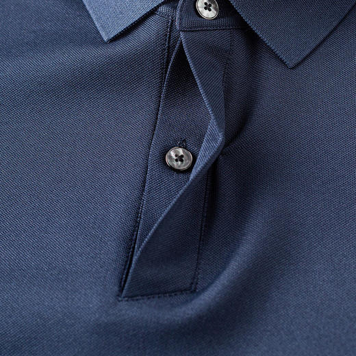 【凉感防紫外线含亚麻桑蚕丝】罗蒙男士夏季Polo衫7A抗菌舒适休闲醋酸冰丝t恤男短袖男 商品图7