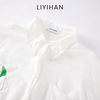 LIYIHAN清月鹊 2025夏季通勤宽松桑蚕丝长袖衬衫印花外套高级感 商品缩略图1