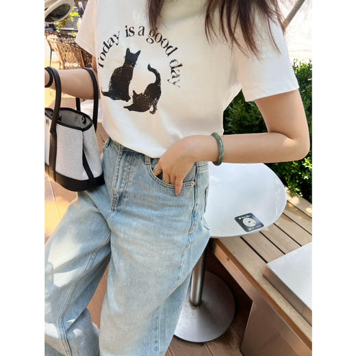 2506403   萌宠猫咪印花T 商品图7