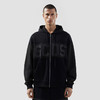 GCDS 男士字母徽标尼龙混合全拉链连帽休闲夹克外套 黑色 B1XM2001JI1 99 商品缩略图1