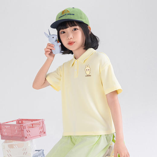 女童夏季上衣2025新款儿童夏装女孩大童POLO衫 商品图1