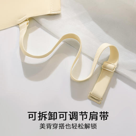 A3-【A-B杯】【防滑无肩带抹胸】润微隐形防走光美背抹胸内衣女小胸聚拢不空杯文胸   月雪花影【小胸-半杯】 商品图9