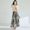 「高货sh」全新升级【铂金会员183/天猫239/差价56】(41331)洛诗琳夏季波西米亚印花拼接松紧腰A字显瘦大摆碎花半身裙 商品缩略图2