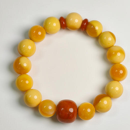 易祈吉祥五行补土手链黄龙玉手串南红手链饰品送礼男女款手串礼物 商品图2