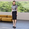 IWY/黑色包臀裙子女夏连衣裙灰色接拼职业装新款假两件西服裙 Q1399 商品缩略图2
