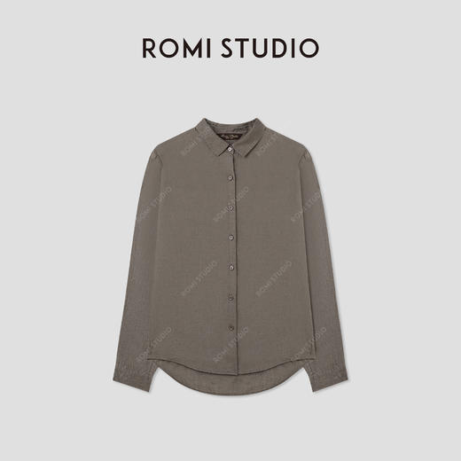 ROMI STUDIO“质感亚麻”100%亚麻轻薄做旧经典老钱衬衣 RWCSSY2532 商品图1