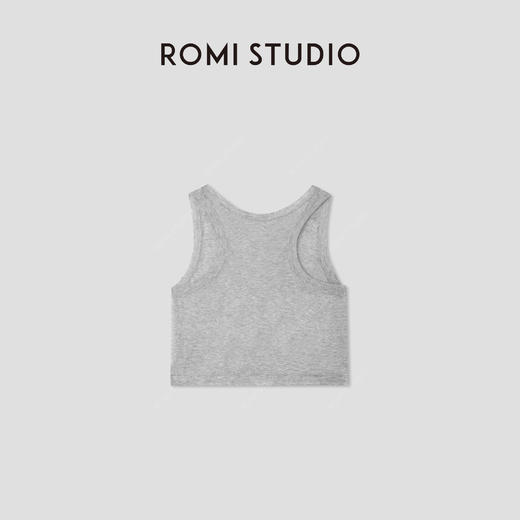 ROMI STUDIO“肤感至上”醋酸丝长绒棉混纺无袖针织背心 RWCRST3828 商品图1