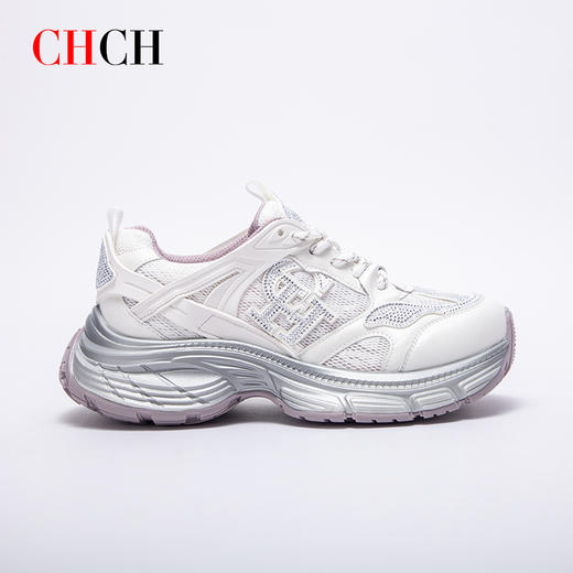 CHCH平衡鞋2025夏季新款厚底休闲老爹鞋网面运动鞋女鞋CP1B5411 商品图3