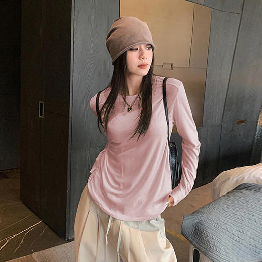 【软糯纸片人】baozro天丝羊毛秋季打底衫WJ-9936 商品图4