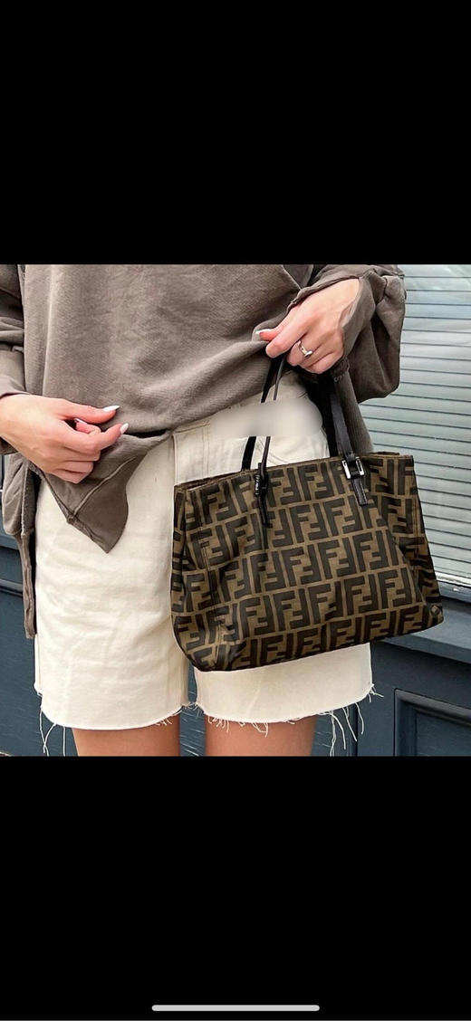 fendi 老花 帆布 手提 托特包 商品图2
