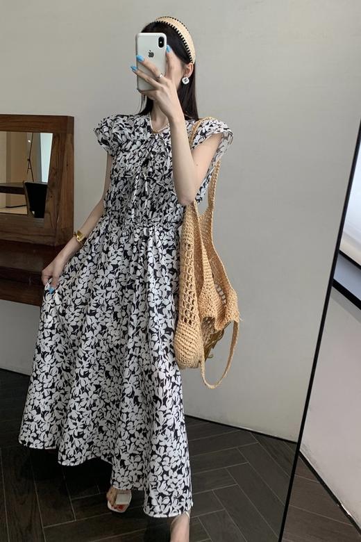 ELLA JADE 法式复古无袖碎花连衣裙 20642 商品图1