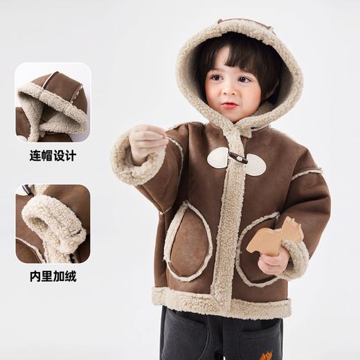 【90~120】嘟嘟家宝宝外套冬装新款儿童加绒上衣秋冬男童童装加厚 商品图1